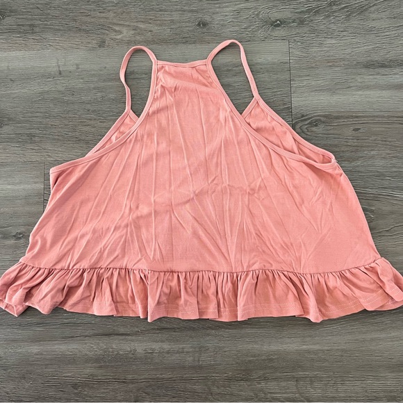 Shein Boho Ruffle Hem Solid Cami Top - Picture 6 of 7